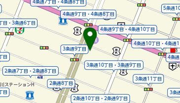 法テラス旭川の地図画像