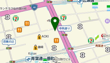 法テラス宮城の地図画像
