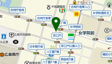 法テラス広島の地図画像