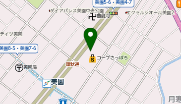 コープさっぽろ 美園店の地図画像