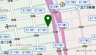 コープさっぽろ 北12条店の地図画像