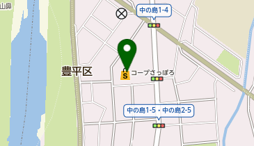 コープさっぽろ なかのしま店の地図画像
