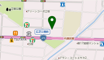 シェア畑 江坂駅前の地図画像