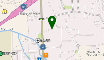 シェア畑 伊丹昆陽里の地図画像