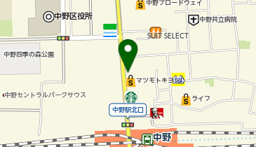 AUBE HAIR bell(ベル)中野店の地図画像