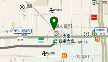 AUBE HAIR elle(エル)四条大宮店の地図画像