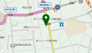 AUBE HAIR gina(ジーナ)浦和店の地図画像