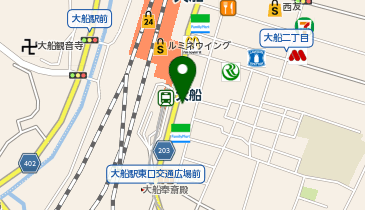 AUBE HAIR pua(プア)大船店の地図画像