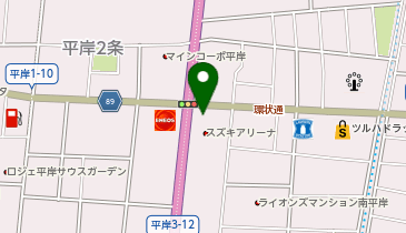 AUBE HAIR lapin(ラパン)札幌平岸店の地図画像