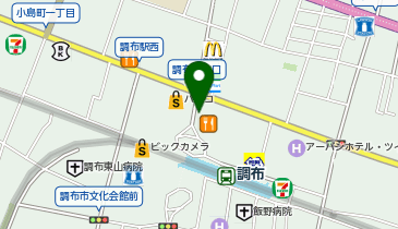AUBE hair beve(ビーヴ)調布店の地図画像