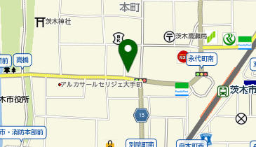 AUBE HAIR nett(ネット)大阪茨木店の地図画像