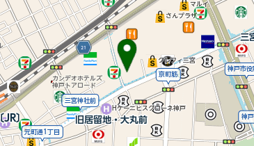 AUBE HAIR titty(ティティー)三宮店の地図画像