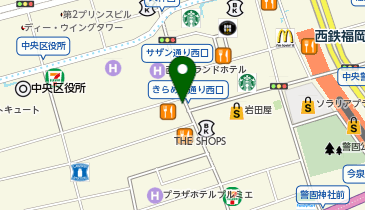 ジャンカラ 天神西通り店の地図画像