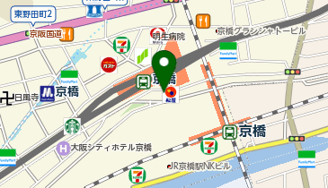 ジャンカラ 京橋Door4店の地図画像