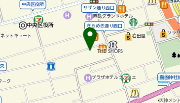 ジャンカラ 天神大名Resort&Utaの地図画像