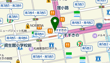 ジャンカラ すすきの交差店の地図画像
