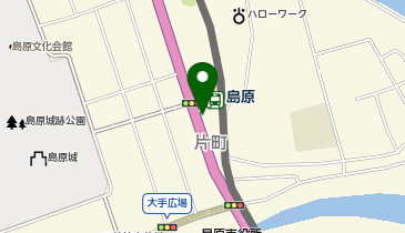 餃子の雪松 島原店の地図画像
