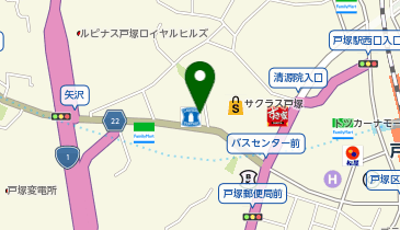 餃子の雪松 戸塚店の地図画像