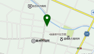 餃子の雪松 奥州店の地図画像
