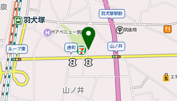 西日本シティ銀行 筑後支店の地図画像