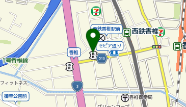 西日本シティ銀行 香椎支店の地図画像