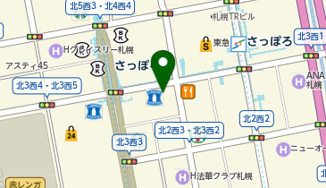 伝説のすた丼 札幌駅前店の地図画像