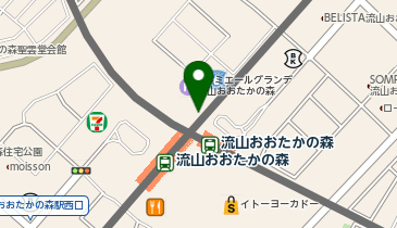 伝説のすた丼 流山おおたかの森店の地図画像