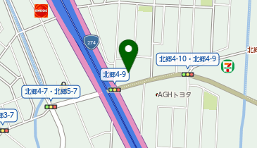 伝説のすた丼 札幌白石店【FC・デリバリー専門】の地図画像