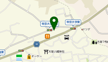 伝説のすた丼 野猿街道店【FC】の地図画像