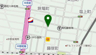 伝説のすた丼 高松店【FC・デリバリー専門】の地図画像