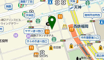伝説のすた丼 福岡天神店の地図画像