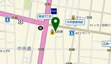 MACKINTOSH LONDON 宮崎山形屋の地図画像