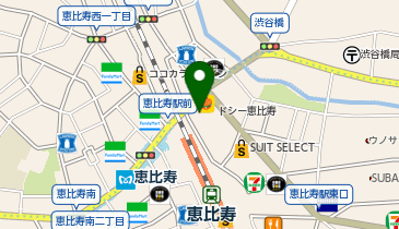 名代富士そば 恵比寿駅前店の地図画像