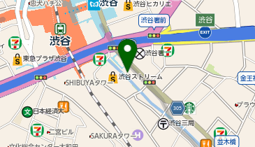 名代富士そば 渋谷東口店の地図画像