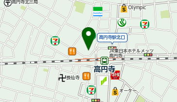 名代富士そば 高円寺店の地図画像