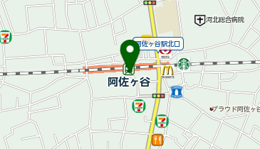 名代富士そば 阿佐ケ谷店の地図画像