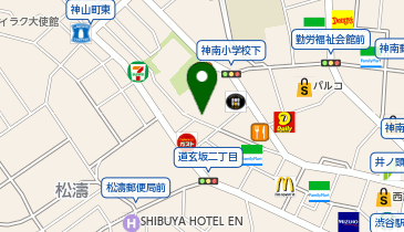 名代富士そば 渋谷下田ビル店の地図画像