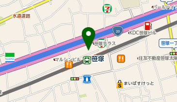 名代富士そば 笹塚店の地図画像