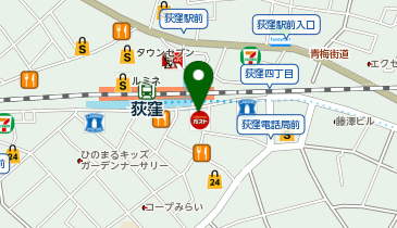 名代富士そば 荻窪店の地図画像