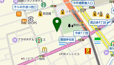 パソコン教室アビバ 天神校の地図画像