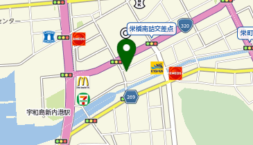 からあげやカリッジュ 宇和島・栄町港店の地図画像