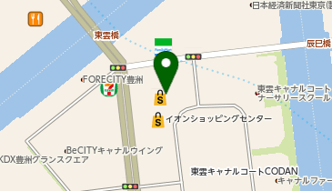 クイックカットBB イオン東雲店の地図画像