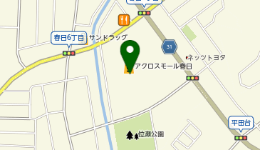 クイックカットBB アクロスモール春日の地図画像