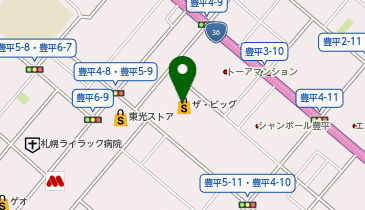 クイックカットBB ザ・ビッグ豊平店の地図画像