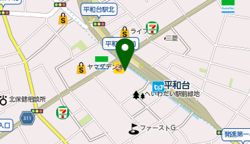 星乃珈琲店 平和台店の地図画像