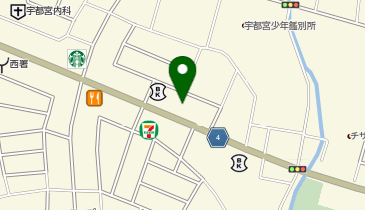 星乃珈琲店 宇都宮鶴田店の地図画像