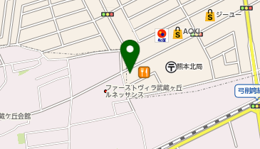 星乃珈琲店 熊本光の森店の地図画像
