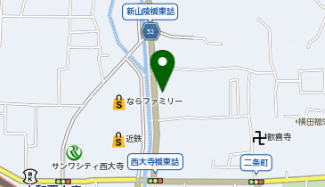 なんぼや ならファミリー店の地図画像