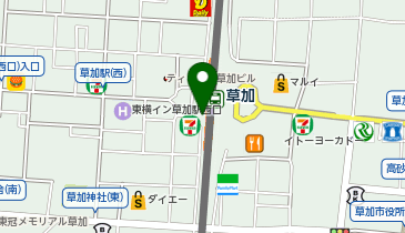 なんぼや 草加ヴァリエ店の地図画像