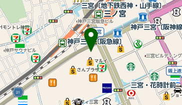 なんぼや 神戸 三宮駅前店の地図画像